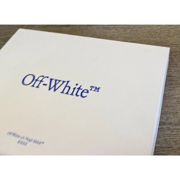 Off-White Empty Shoe Storage Box inlcuding Nordstrom Return Label And $590 MSRP - Picture 4 of 5